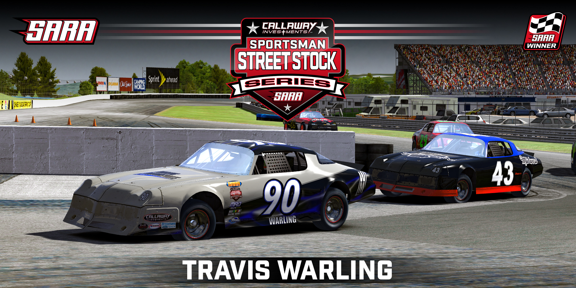 Warling Hangs On to Win at New Hampshire Road - Sim Auto Racing Association